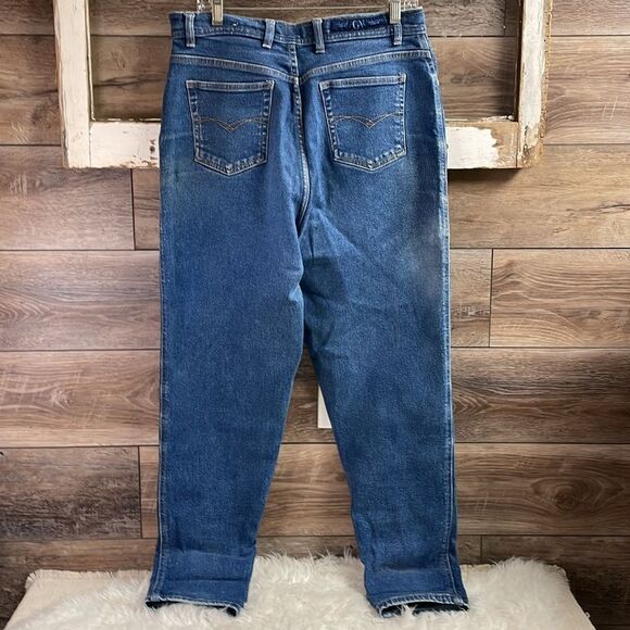 GLORIA VANDERBILT Ladies Blue Denim Straight Leg Jeans Button Zip Front Size 14 - Picture 5 of 13